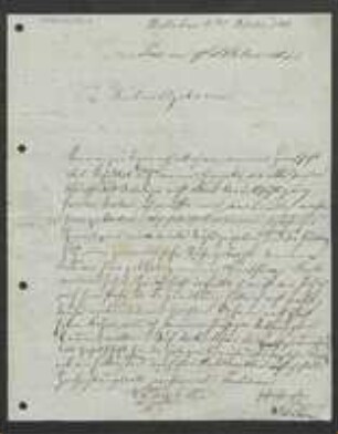 Brief von Johann Eller an Friedrich Hofmann