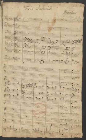 Vor dir vor deinem Angesichte; V (4), Coro, orch, org; D-Dur; HoWV II.Anh.43; LorB 552