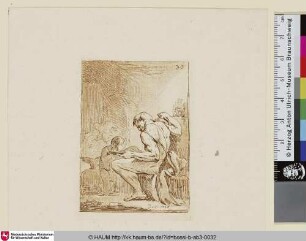 [Ein Faun füttert ein Kind]