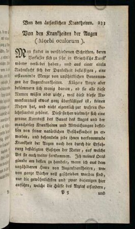 233-274, Von den Krankheiten der Augen (Morbi oculorum)