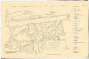 Volkspark, Duisburg-Wedau: Grundriss 1:2500