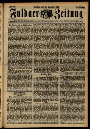 Ausgabe vom Dienstag, den 20. Dezember 1892.