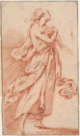 Stehende weibliche Figur nach rechts