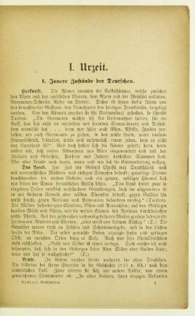 I. Urzeit