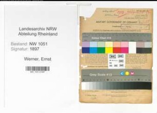 Entnazifizierung Ernst Werner , geb. 02.09.1901 (Steuerberater)