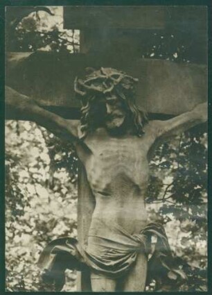 Baden-Baden, Steinkreuz des Niclas Gerhaert van Leyden (1430 - 1473) (obere Hälfte) .