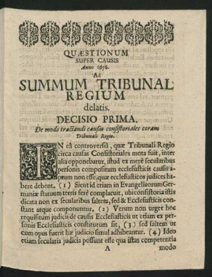 Decisio Prima - Decisio C.