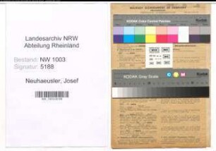 Entnazifizierung Josef Neuhaeusler , geb. 02.10.1914 (Steinmetz)