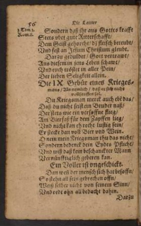 Die IX. Gebür eines Kriegesmans ...