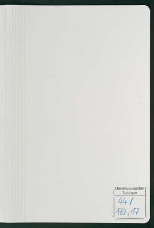 Friedrichs-Universität Ellwangen, Fasz. XIX: Amtstracht und Kleidung der Professoren