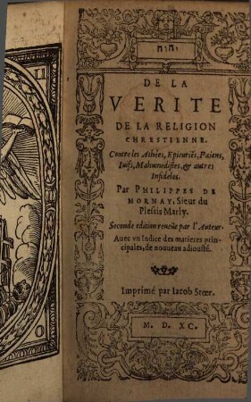 De la verité de la religion chrestienne