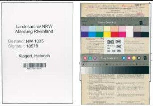 Entnazifizierung Heinrich Klagert , geb. 25.12.1900 (Steiger)