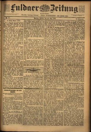 Ausgabe vom Freitag, den 16. Mai 1902.