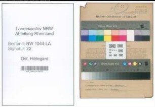 Entnazifizierung Hildegard Ost , geb. 19.12.1892 ()