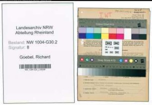 Entnazifizierung Richard Goebel , geb. 07.07.1908 (Bueroangestellter)
