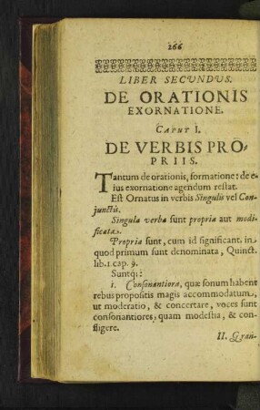 Liber Secundvs. De Orationis Exornatione. [Caput I.- Caput VIII.]