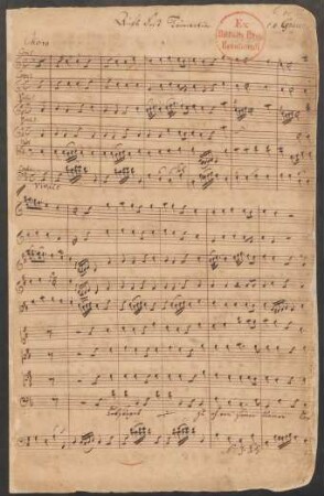 Erheb ihn ewig o mein Geist; V (4), Coro, orch, bc; D-Dur; GruG 24