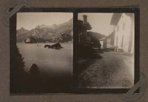 Doppelabzug: Berglandschaft in Sils Maria, Herbst 1932