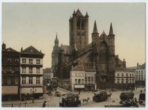 Kornmarkt und Sint-Niklaaskerk, Gent: Ansicht