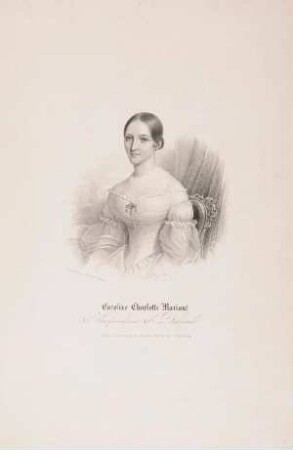 Bildnis von Caroline (1821-1876), Kronprinzessin von Dänemark