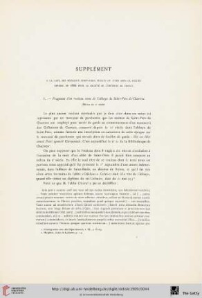 Supplément