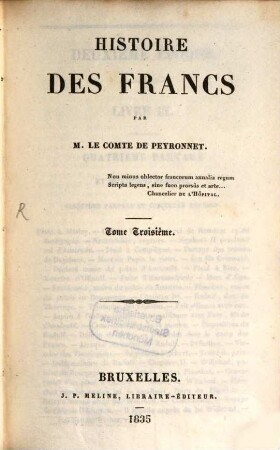 Histoire des Francs. 3