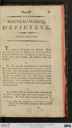 Livre second