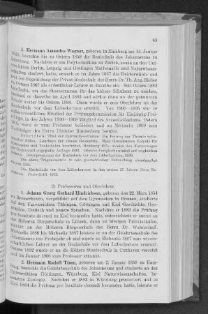 2) Professoren und Oberlehrer.