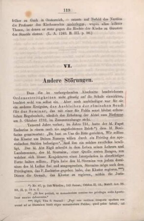 VI . Andere Störungen.