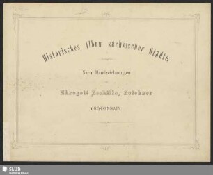 Historisches Album sächsischer Städte