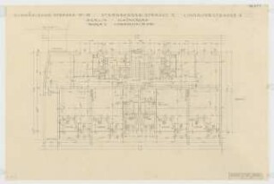 Wohnhäuser Hohenstaufenstraße / Schwäbische Straße 27-29 / Starnberger Straße 7 / Lindauer Straße 1-2, Berlin-Schöneberg: Grundriss 1. Obergeschoss 1:50 Starnberger Straße 7