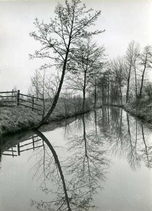 Altes Land bei Cranz. Der Fluss Este