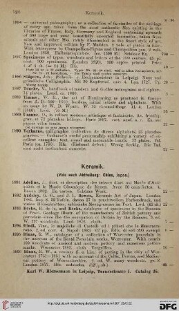 Keramik (Nr. 1891 - 1931)