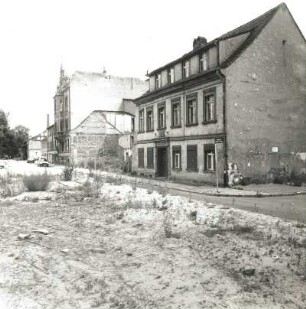 Cottbus, Thälmannplatz 51. Wohnhaus (um 1870). Straßenansicht