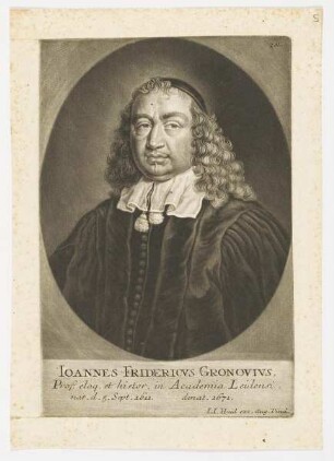 Bildnis des Ioannes Fridericvs Gronovivs