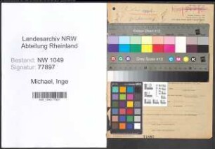 Entnazifizierung Inge Michael , geb. 30.05.1920 (Opernsaengerin)