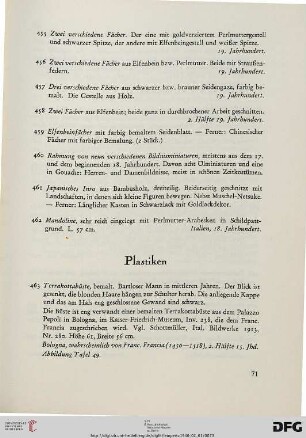 Plastiken (Nr. 463-479)