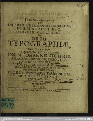 De ortu typographiae