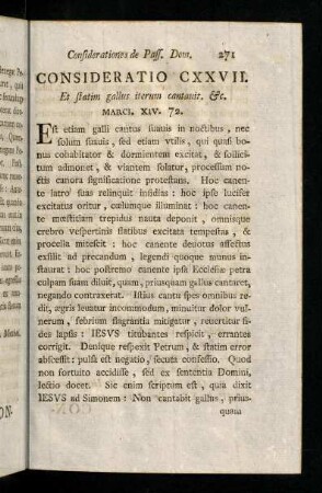 271-281, Consideratio CXXVII - CXXXI