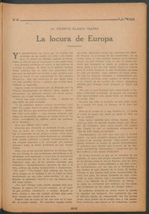 La locura de Europa