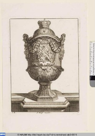 Vase mit thronender Königin