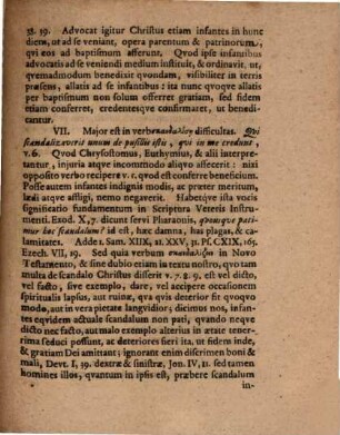 Disputatio Theologica, De Fide Baptizatorum Infantum