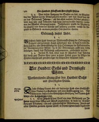 Der Hundert Sechs und Dreyßigste Psalm. - Der Hundert Neun und Dreyßigste Psalm.