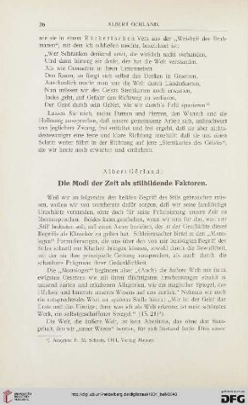 25: Die Modi der Zeit als stilbildende Faktoren
