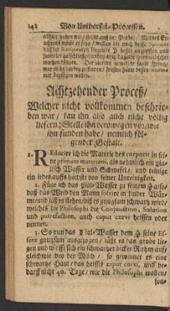 Achtzehender Proceß