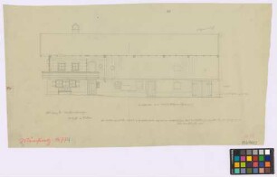 Münsing (Landkreis Wolfratshausen): unbekannter Hof. Haupthaus (Süd-Seiten-Ansicht)