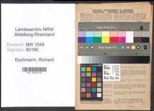 Entnazifizierung Richard Eschmann , geb. 11.05.1913 (Lehrer)