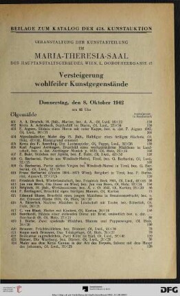 Ölgemälde (Nr. 401-650)