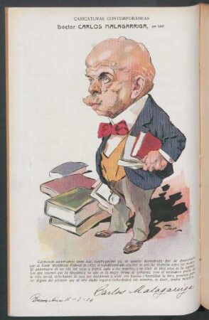 Doctor Carlos Malagarriga : Caricaturas contemporáneas