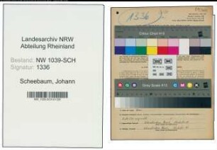 Entnazifizierung Johann Scheebaum , geb. 12.10.1908 (Glasreiniger)